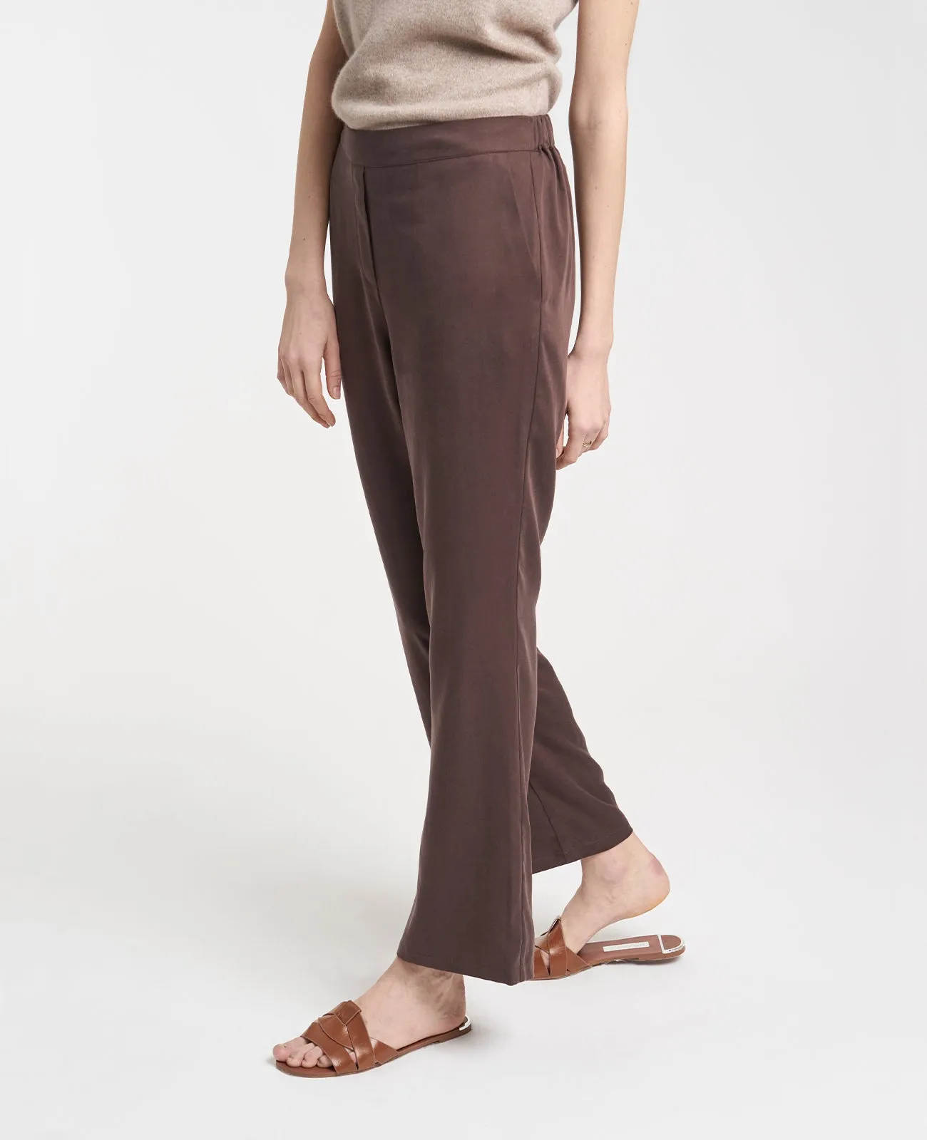 Tencel slouchy pant