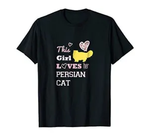 This Girl Loves Her Persian Cat T-shirt Tee