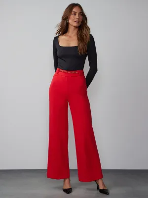 Wide Leg Ponte Pant